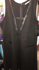 Women's Plus Size 1X Sleeveless Black Dress Stretch