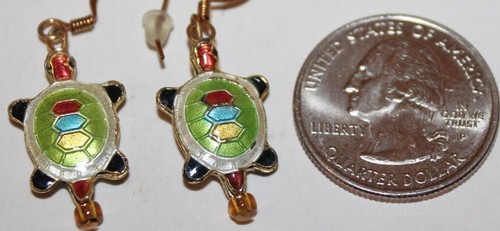 ORECCHINI ARTIGIANALI CLOISONNE E SMALTO - assemblati a mano USA - SCELTA - Foto 8 di 14