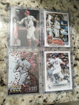 Albert Pujols 4 Card Lot Late Career Mix