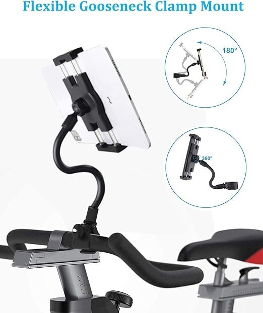 SUPPORTO TABLET BICI ✅ SPINNING CYCLETTE TAPIS ROULANT PORTA I PAD SAMSUNG TAB foto 6