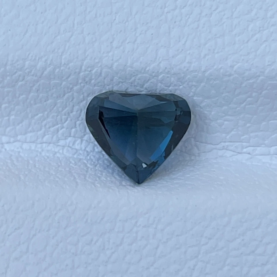 Natural Blue Spinel 1.00 Cts Heart Cut Loose Gemstone Love Gift 6mm Jewelry Ring - Image 4 of 4