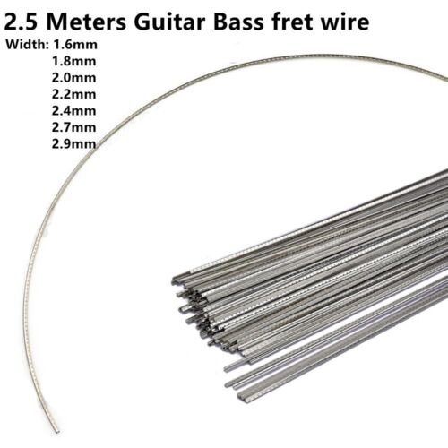 8FT Bass Guitar Fingerboard Fret Wire Copper Nickel Silver Gauge 1.6MM-2.9MM - Picture 3 of 58