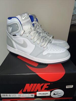 Size 14 - Jordan 1 High Zoom Racer Blue 2020 With OG Box and Extra Laces