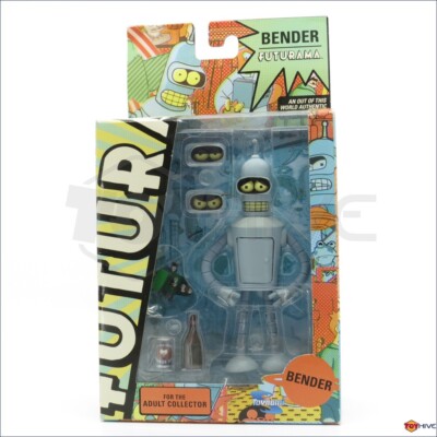 Futurama Bender 2008 action figure encore edition with sad eyes - worn box
