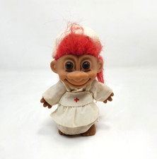 Vintage Russ Troll Doctor Doll Red Hair Figure 5" inch