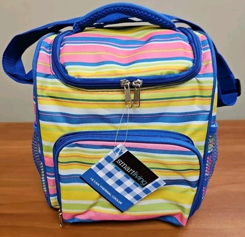 NEW Insulated Cooler Bag Lunch Tote Zip Closure Camping Food Storage, 18 Can