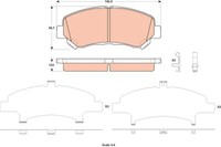 TRW GDB3521 Bremsbelagsatz, Scheibenbremse For Suzuki