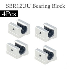 4X SBR12UU 12mm Aluminum Open Linear Motion B...
