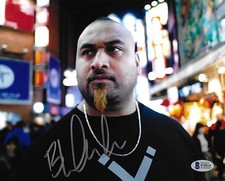 Bad Luck Fale Signed 8x10 Photo BAS COA New Japan Pro Wrestling Bullet Club G1 2