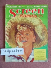 SCREEN ROMANCES (1939) mag MICKEY ROONEY,LESLIE HOWARD, JOHN WAYNE, JAMES CAGNEY