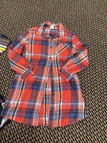 Gap Kids Girls Lot Of 2 Knit Sweater & Plaid Dress Back To School! Small 6/7 - Picture 4 of 5