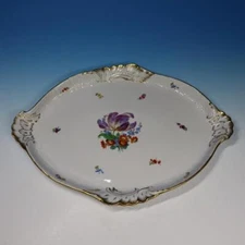 Meissen Flower Decorated - Serving Platter - 18 by 12½ inches