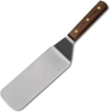 Burger Turner, Stainless Steel with Walnut Handle, Made in the USA, 8-By-3