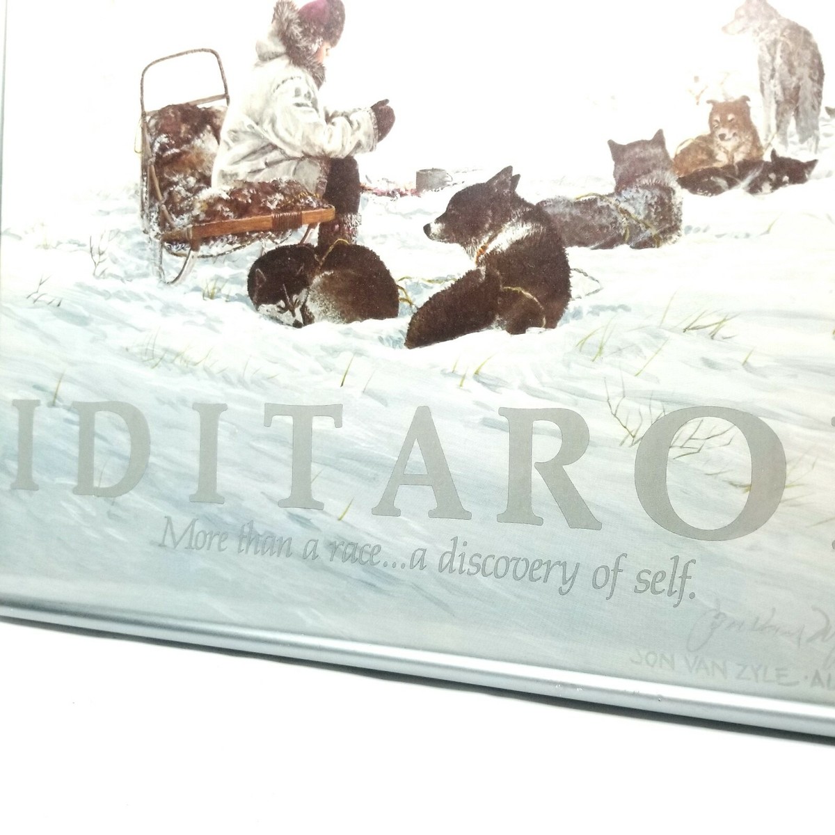 Iditarod Art Print Jon Van Zyle Signed Yukon River Dog Sled