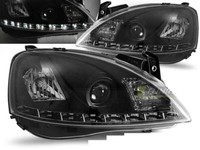 Scheinwerfer Paar Opel Corsa C 00-06 Daylight LED Schwarz