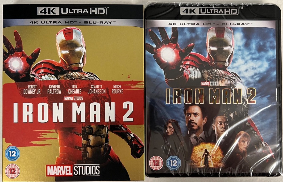Iron Man 2 - Marvel Studios 4K UHD / Blu Ray / Slipcover -New