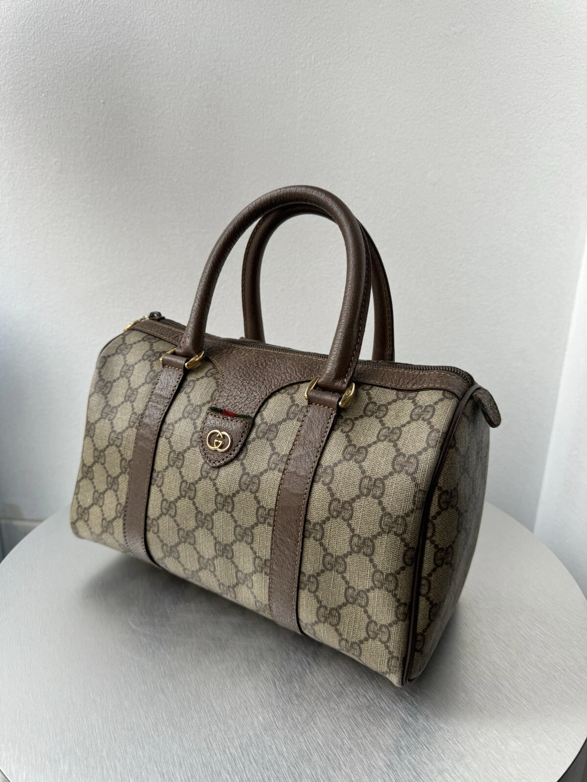 Sac à main Gucci GG Supreme Boston Medium Vintage