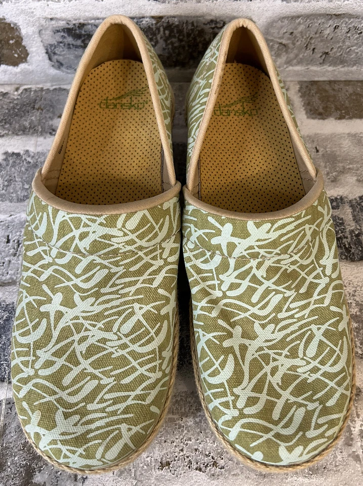 Zueco informal sin cordones Dansko para mujer verde 66045 tela punta redonda talla 40 EUR Foto 3 de 4