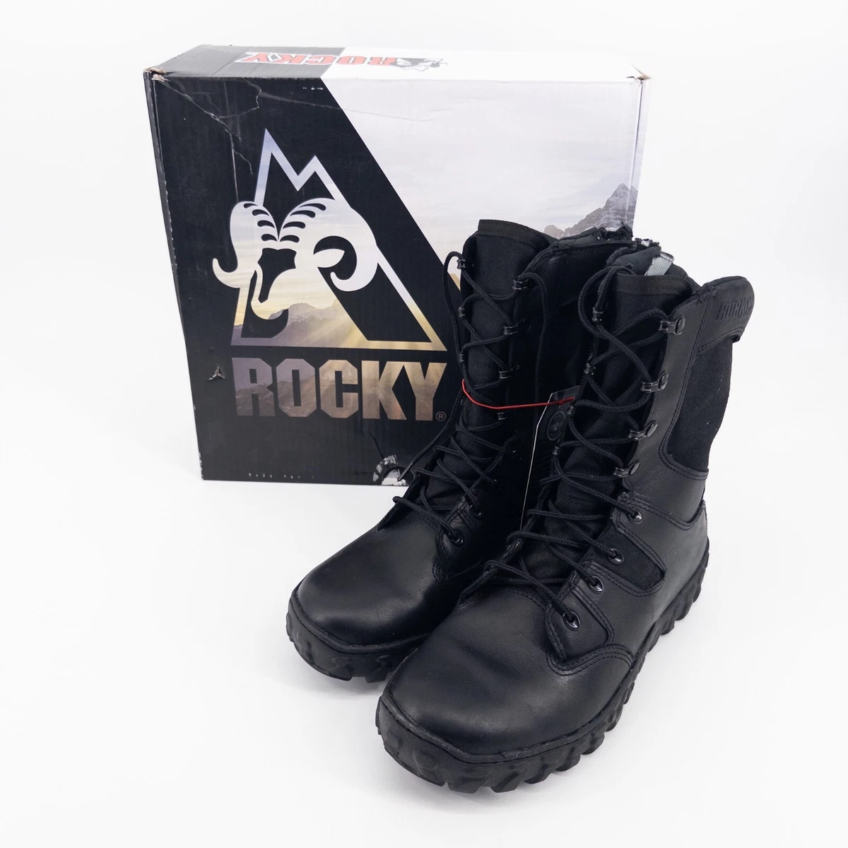 Rocky S2V Predator Mens Black Vibram Lace Up Tactical Military Boots SZ 9 M Men main image 2