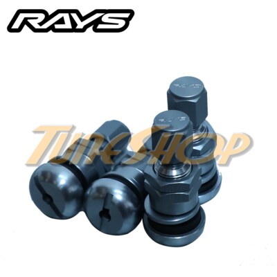4 RAYS GRAM LIGHTS GM FORGED ALUMINUM VALVE STEM CAPS WHEELS RIMS UNIVERSAL JDM
