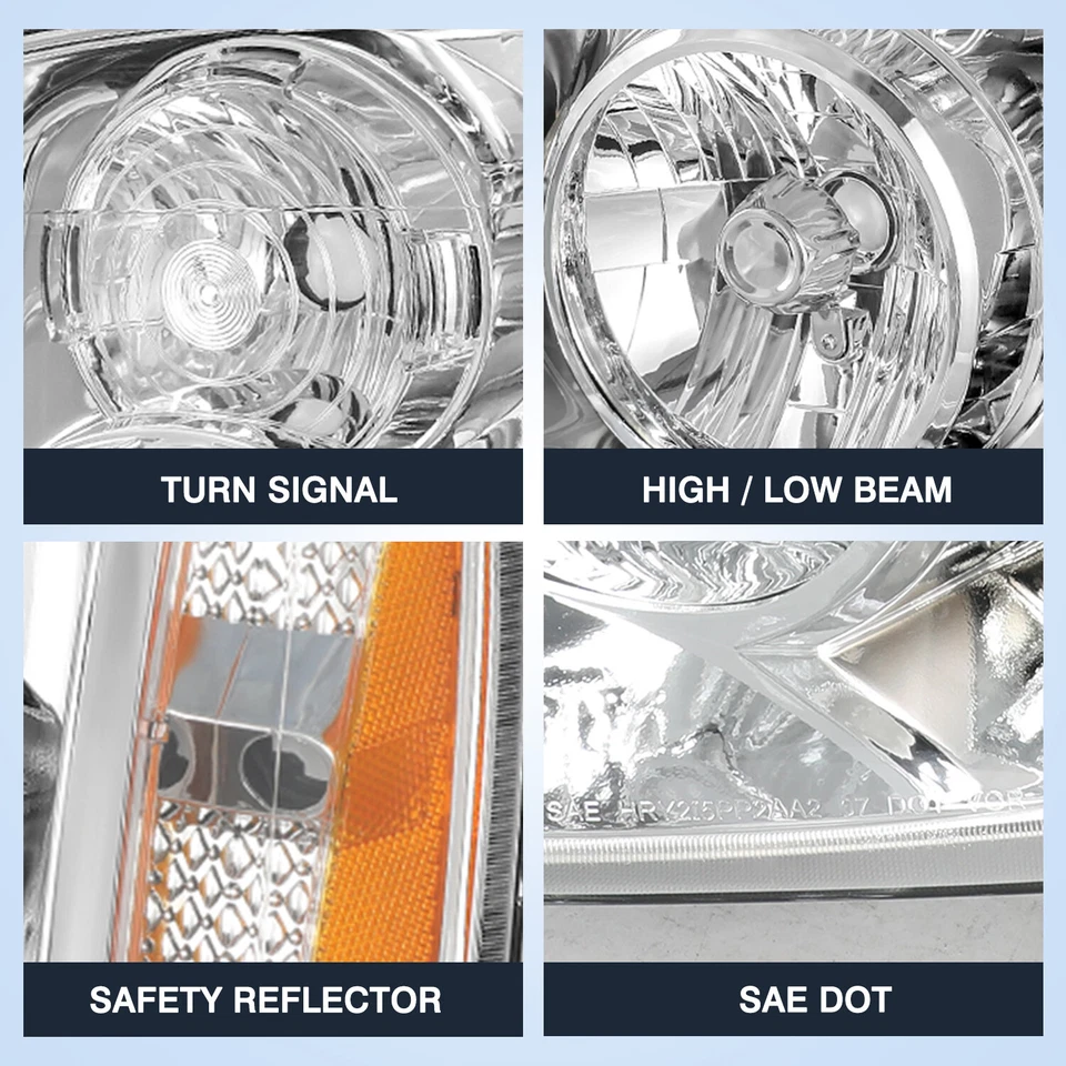 PARA 2007-2014 GMC YUKON DENALI XL1500 2500 FARÓIS ESQUERDA+DIREITA 07-14 - Imagem 4 de 4