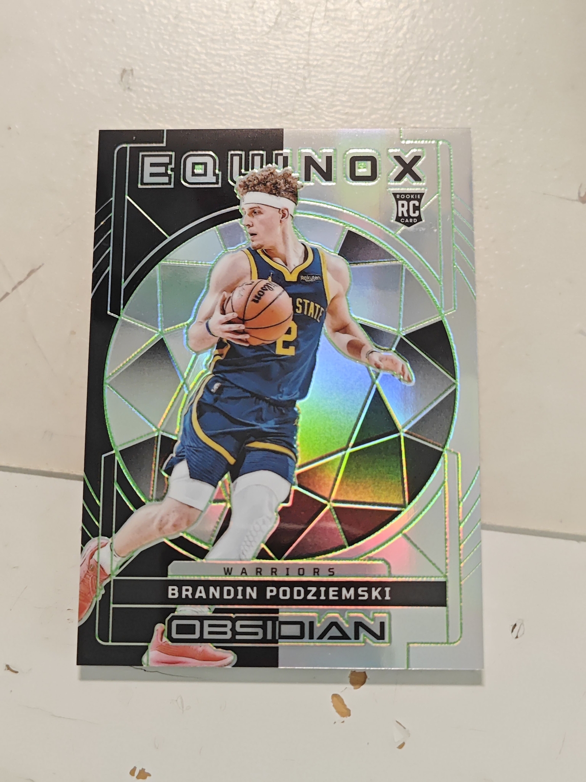 2023-24 Panini Obsidian Brandin Podziemski Equinox base etch green 20/25