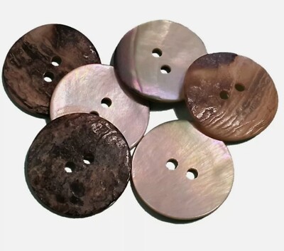 6-8 Stück Sarongschnalle Sarong Perlmuttknöpfe Knopf Muschel Shell Perlmutt