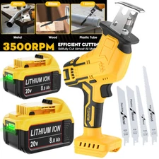 20V 8.0Ah Battery / Cordless Reciprocating Saw For DeWalt Battery With 4 Blades