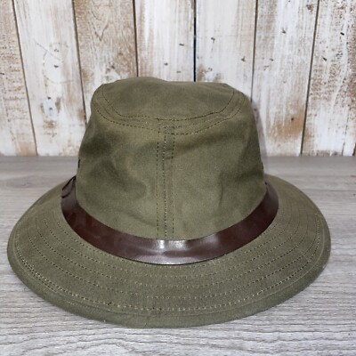 Filson Tin Cloth Olive Green Packer Hat Size Small | eBay