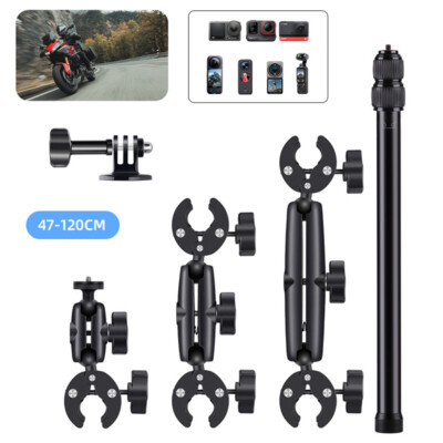 Motorcycle Selfie Stick Mount Kit for Insta360 One X2 X3 X4 DJI