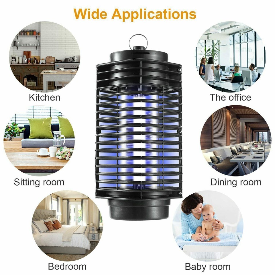 Electric Mosquito Fly Bug Insect Zapper Killer Trap Pest Control ...