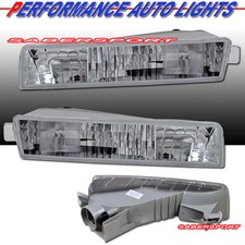 Set Of Pair Euro Clear Bumper Park Signal Lights For 1997-2001 Honda Prelude