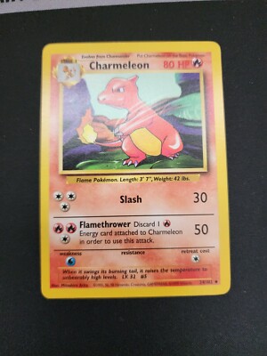 CHARMELEON - 24/102 - Base Set - Pokemon Card - LP | eBay CHARMELEON - 24/102 - Base Set - Pokemon Card - LP | eBay