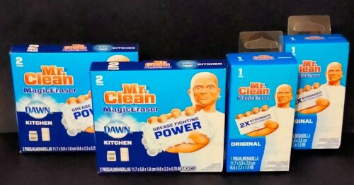 4er-Pack Mr Clean Magic Eraser-2 Einzelpackung Original & 2er Doppelpack Dawn Kitchen - Bild 1 von 5