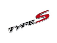 Type S Black & Red Aluminium Emblem Badge for Integra NSX Civic Jazz HRV