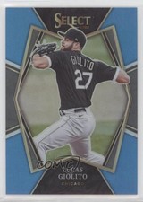 2022 Panini Select Premier Level Carolina Blue Prizm 17/35 Lucas Giolito 14im