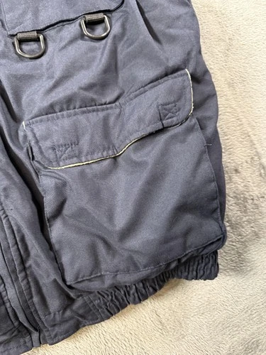 Fourcast Vest Mens XL Blue Fleece Lined Utility Fishing Hunting Multi Pocket image 3