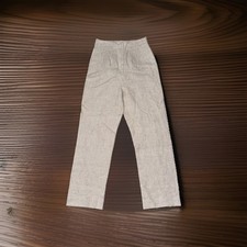 Reformation 100% Linen Lightweight Pants Front Zip High Rise Womens Size 4