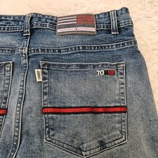 Tommy Hilfiger Womens VTG 90s Loose Fit Jeans Medium Wash Blue Denim Sz 32