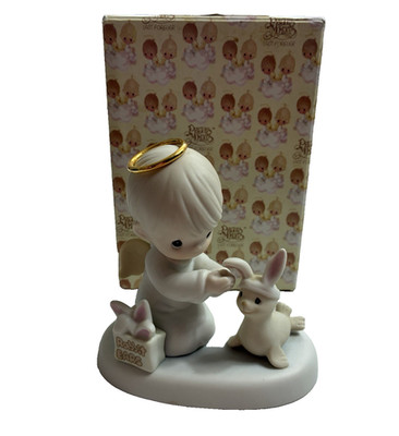 Precious Moments Heaven Bless You Easter Seal Figurine 456314 Vintage 1999 w Box