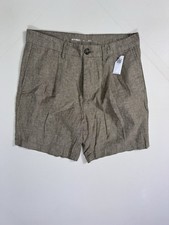 Old Navy Men's 31 Slim Linen Blend Shorts NWT Beige Lightweight Coastal Resort