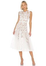 Bronx and Banco Saba Blanc Midi Dress in White XS(US2) 