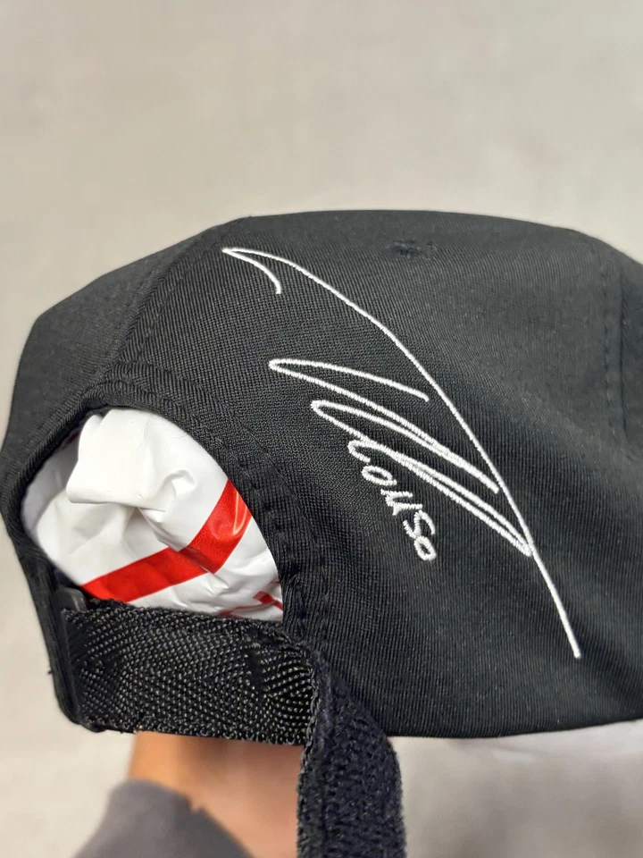 McLaren Hat Cap Strap Back Mens Black White F1 Racing Fernando Alonso 14 - Image 4 of 4