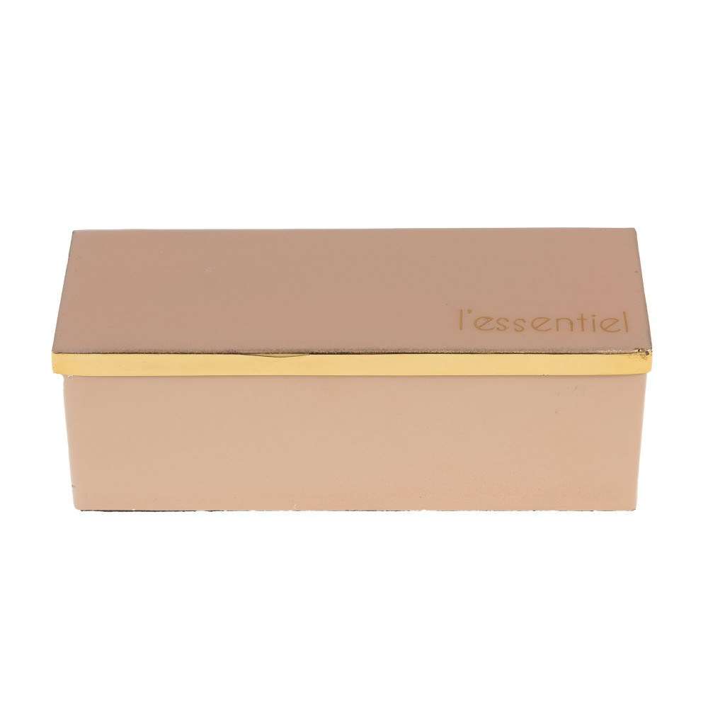 Boite à thé en métal nude Essentiel de 21x7 cm pour vrac