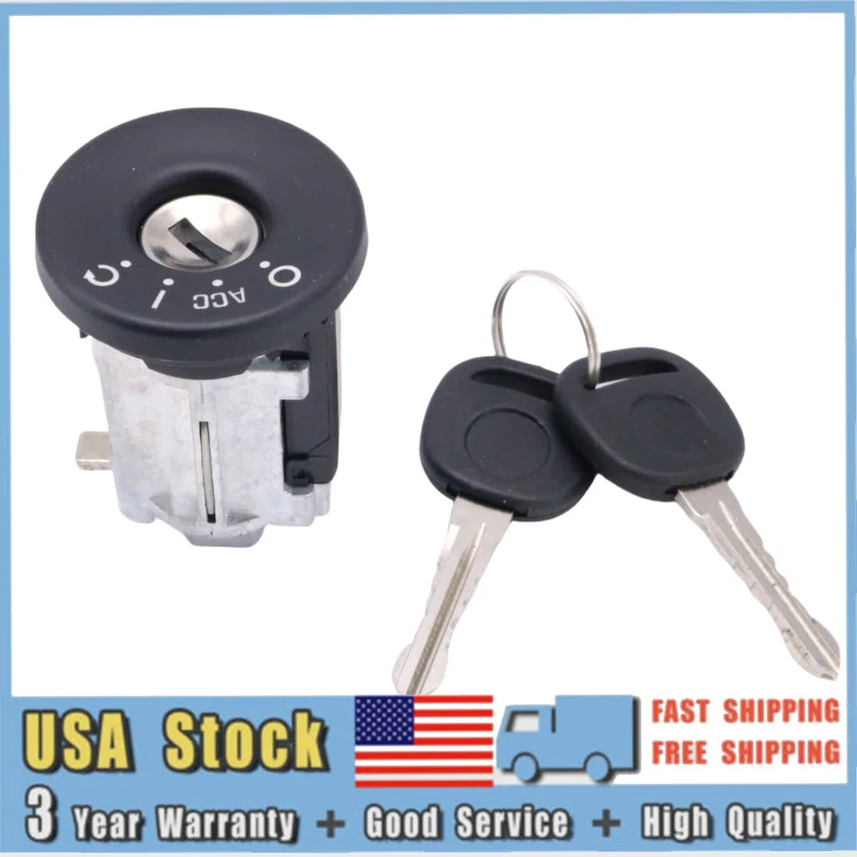 Cilindro de bloqueo de encendido con 2 llaves 19207987 apto para Pontiac Grand Prix 2004-2008 Foto 2 de 4