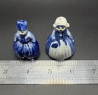 Vintage Delft Blue Dutch Boy Girl Salt & Pepper Shakers Holland — photo 6
