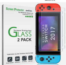 amFilm Nintendo Switch Premium Tempered Glass Screen Protector 2 Pack U15