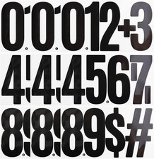 9 Sheets Large 6 Inch Number Stickers 0-9 Numbers, Self Adhesive and Waterproof