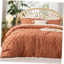 Comforter Set - Pumpkin Comforter, Boho Tufted California King 20 - Pumpkin