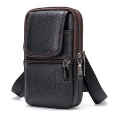 Cuir Pochette pour Téléphone en Bandoulière Sac Porté Épaule Cuir pour